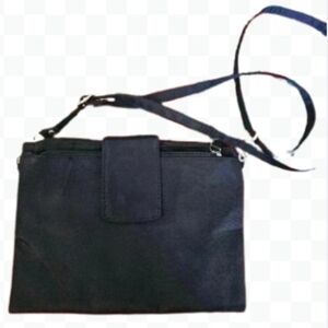 Gold Coast Black Canvas Crossbody shoulder bag OS